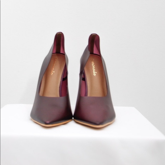 Women’s purple pvc sheer illusion stiletto - Picture 3 of 7